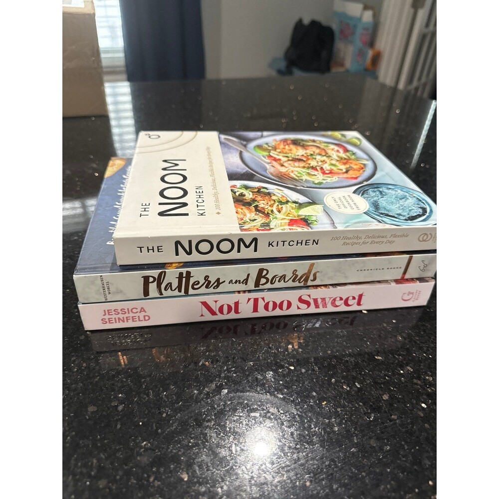 Healthy Cooking Cookbook Bundle – Noom Kitchen, Jessica Seinfeld Plates & Boards